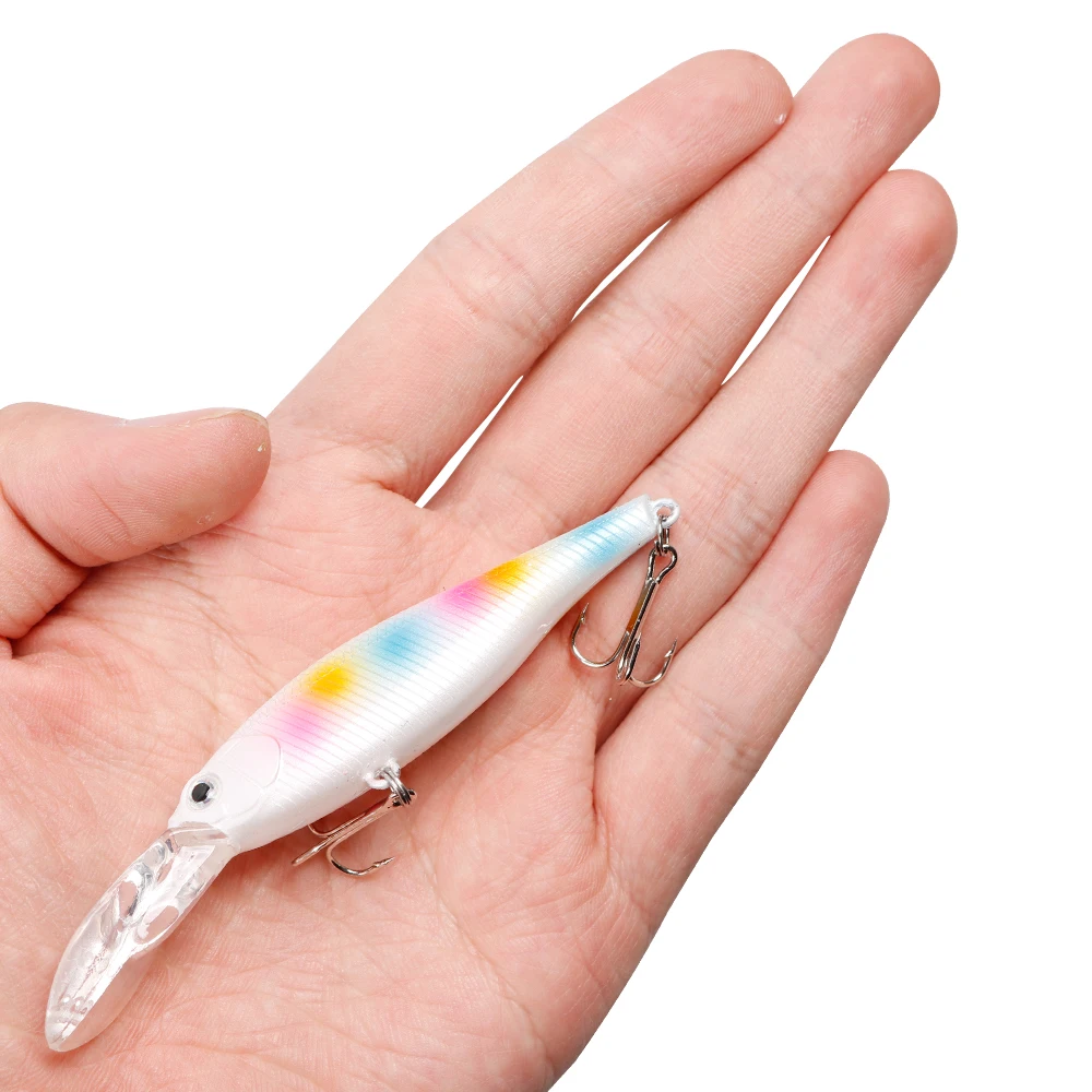 LUSHAZER Wholesale 9.5CM/7G trout tackle fishing lures hard bait minnow lures