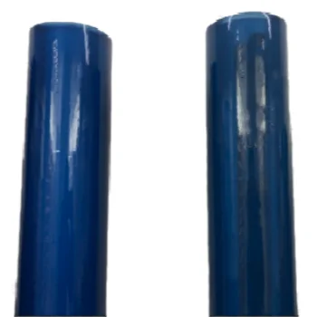 China factory 0.8mm blue super clear high gloss soft stretch pvc film