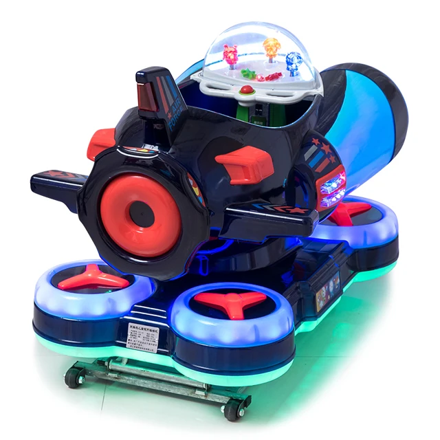 LYER2322 Dark blue spaceship ride on kiddie rides, Plastic ride on toy, popular ride other coin operated on stock