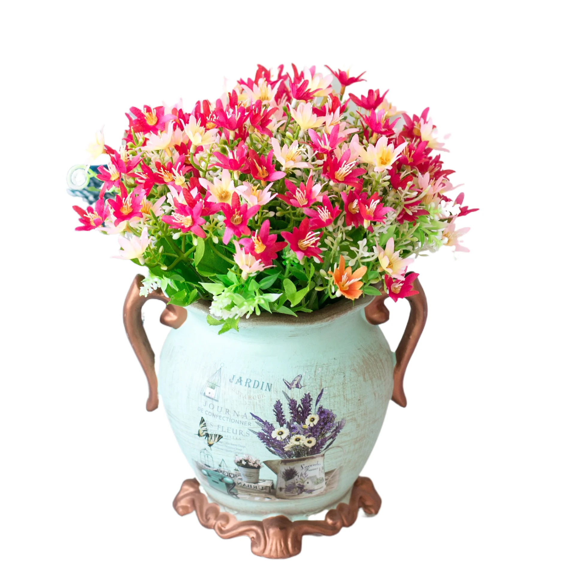 25 Head Octato flower Flower bouquet Living Room arrangement Silk Wedding decoration D