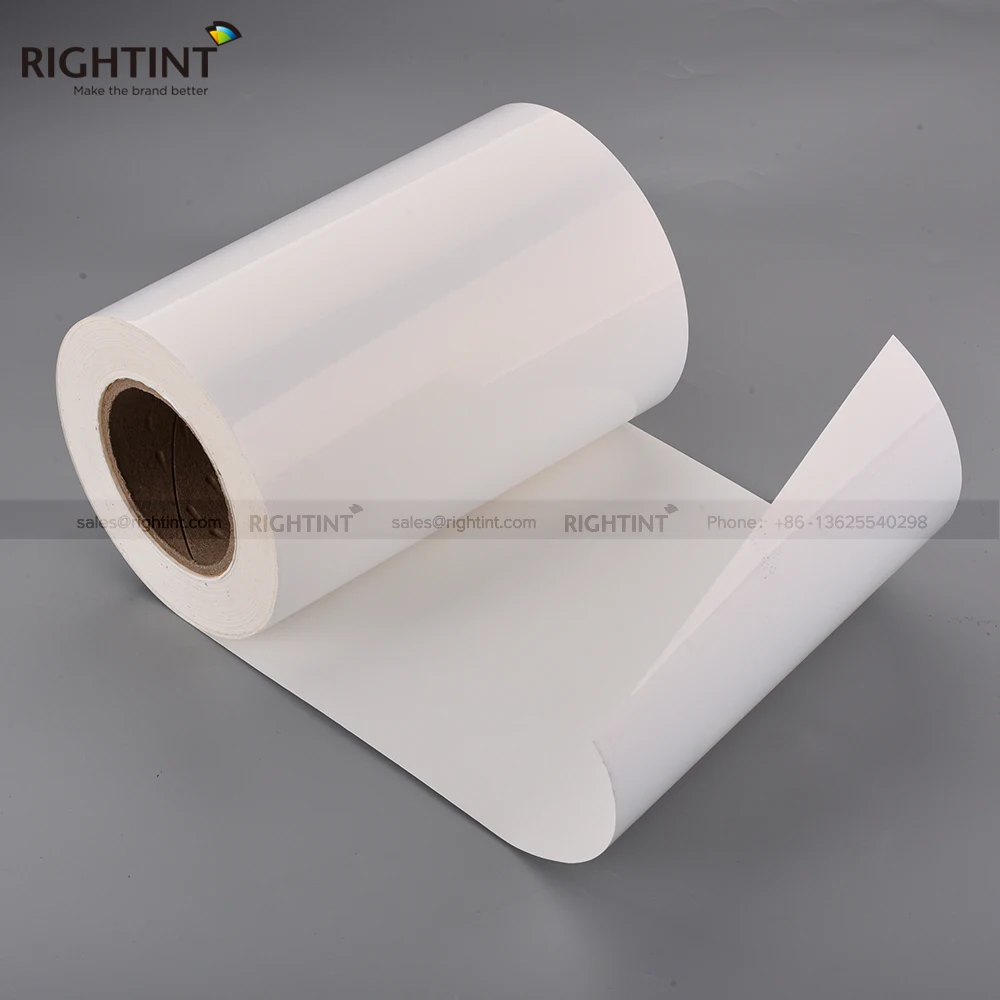 sticker roll adhesive Inkjet 100mic glossy pp sticker printable vinyl 210mm*50m