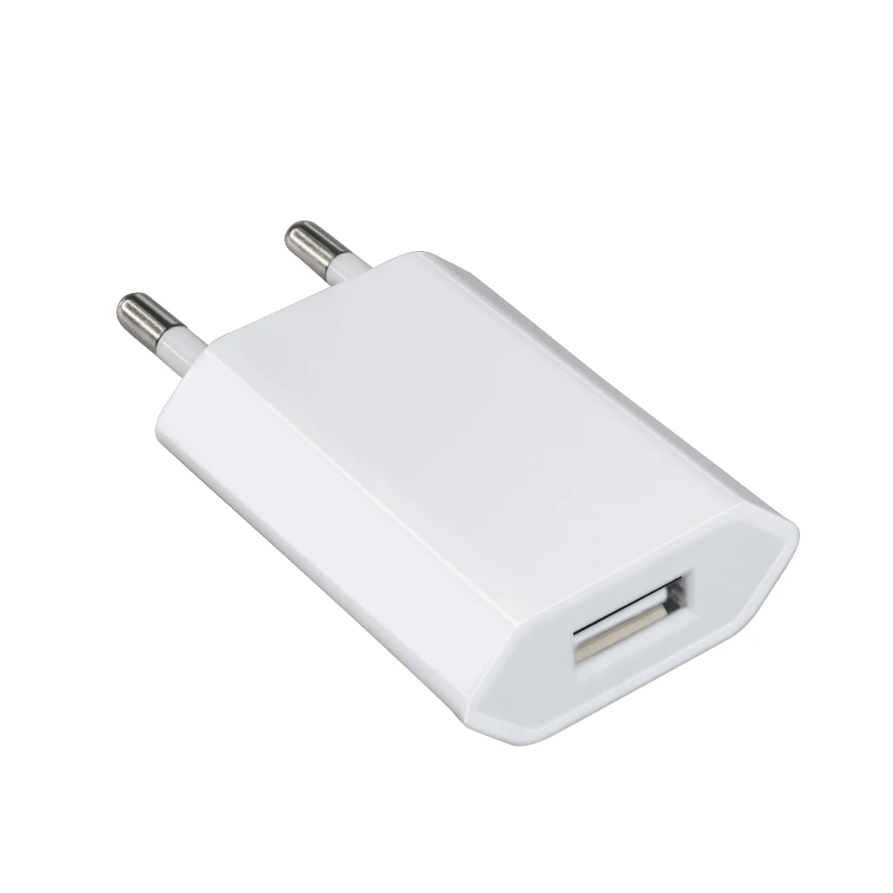 Mobile Phone 5V 1A 5W US Plug Single Port Cube Travel USB Charger Adapter USB Wall Charger Block for Apple  Samsung
