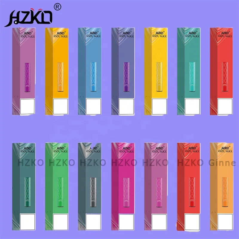 New Arrival 100% Original HZKO IDOL MAX Vape kit 2000 31Different Colors Fast Shipping empty