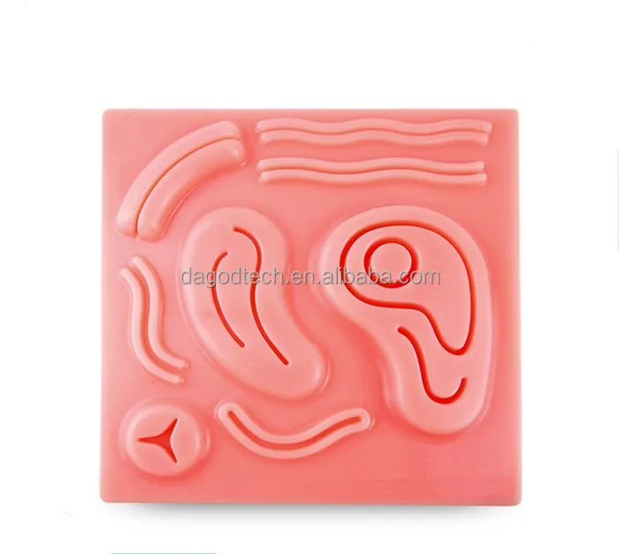 3D Laparoscopic Simulation Skin Training Model Surgical Suture Practice Simulation Silicone Skin Pad Teaching Aids