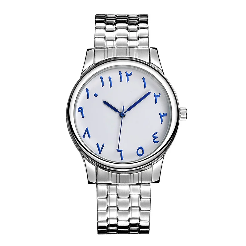 Factory Low MOQ Classic Arabic Watches Japan Movt Quartz Stainless Steel Elastic Band Wrist Watch for Men and Women Relojes