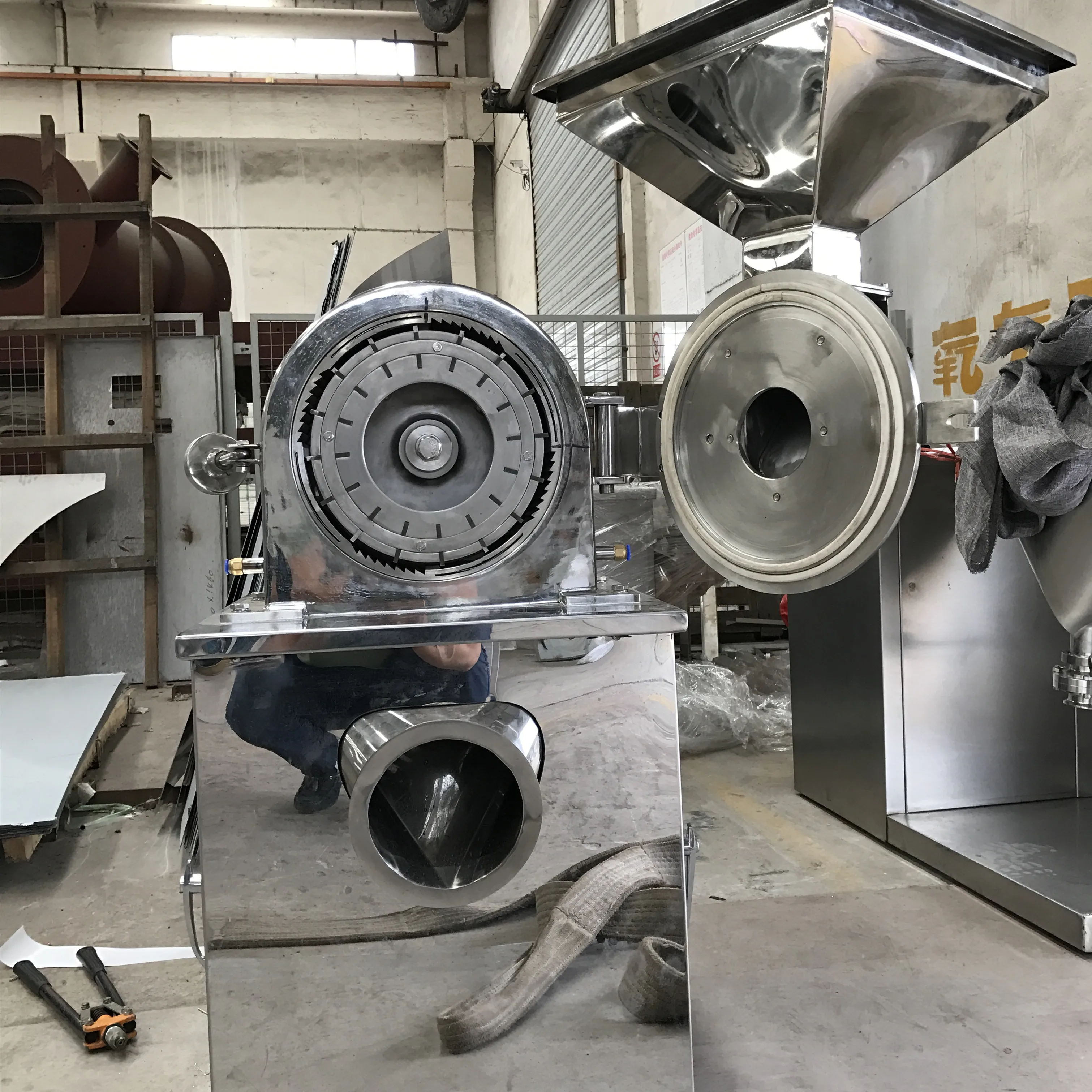 Commercial dry grain coffee beans pulverize cassava chili protein grinder machine