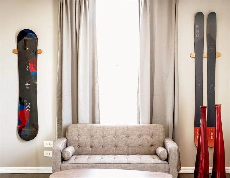 Wall Mounted Ski Board Organizer Holder Ski Storage Rack Ski Wall Rack Wakeboard Floor Standing Display Rack