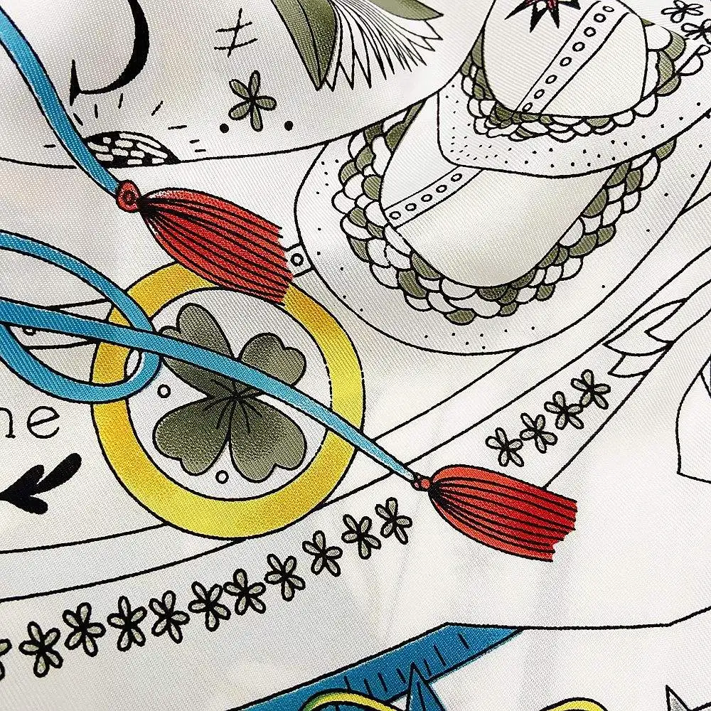 Edge Laying Head Scarves Square Ties Bag Tie Ribbon Custom Printed Silk Hijab Wig Print Hair Scarfs Satin Striped Scarf