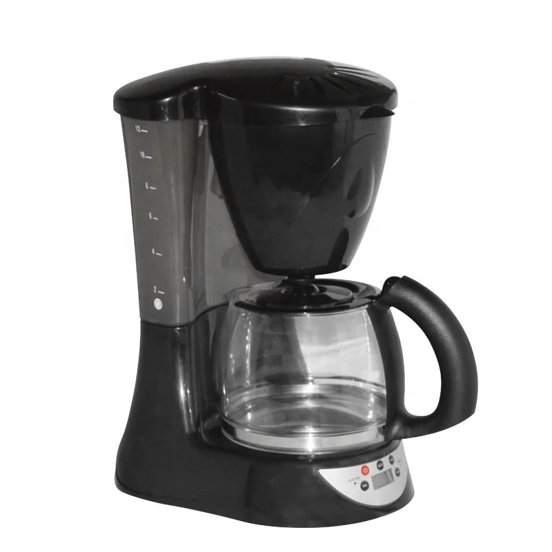 12cups Anti-Drip Coffee Maker with Glass Carafe & Permanent Filter YD-118