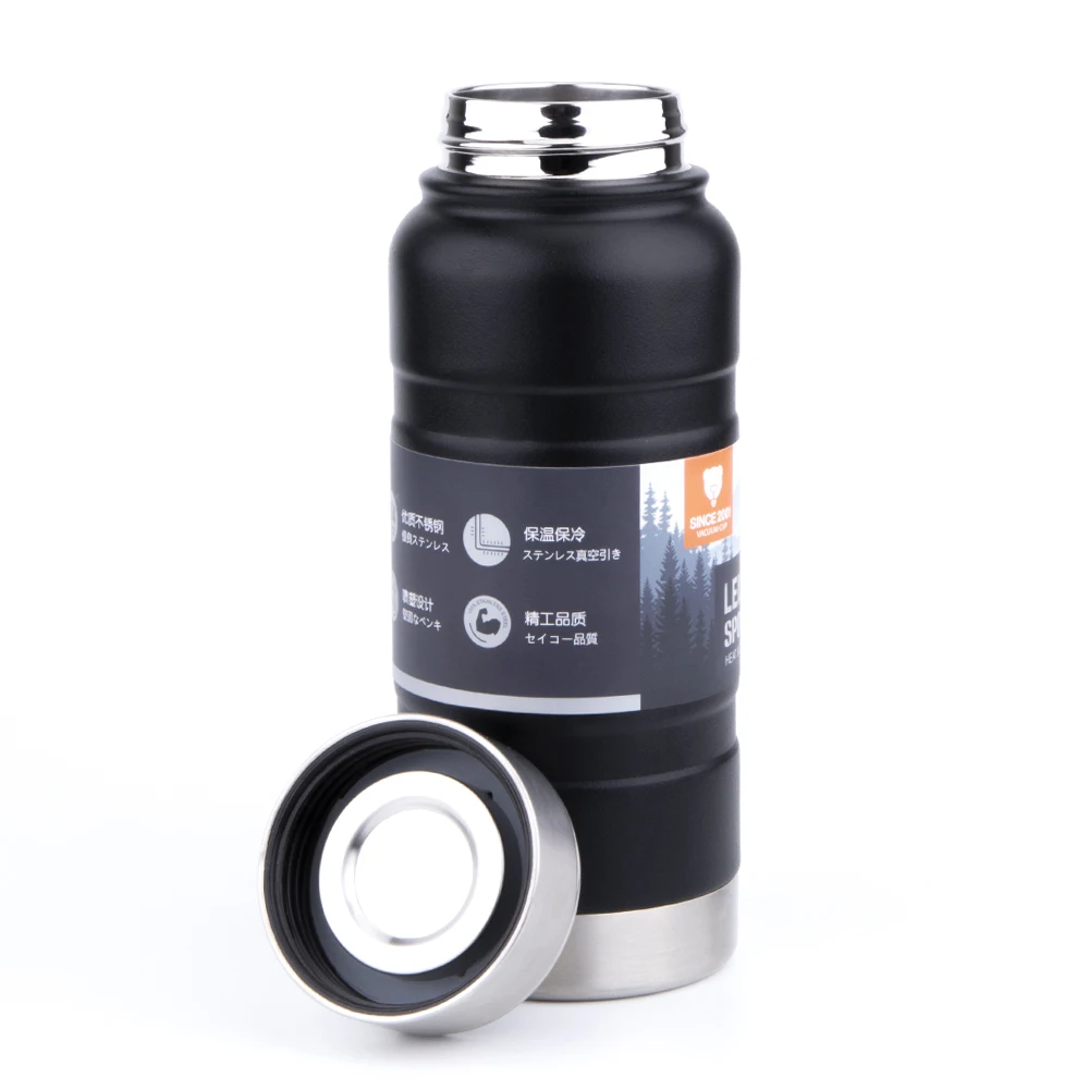 Wide Mouth Coldest Vacuum Insulated Thermal Stainless Steel Sports Bottle Bottle With Steel Steel Handle Lid