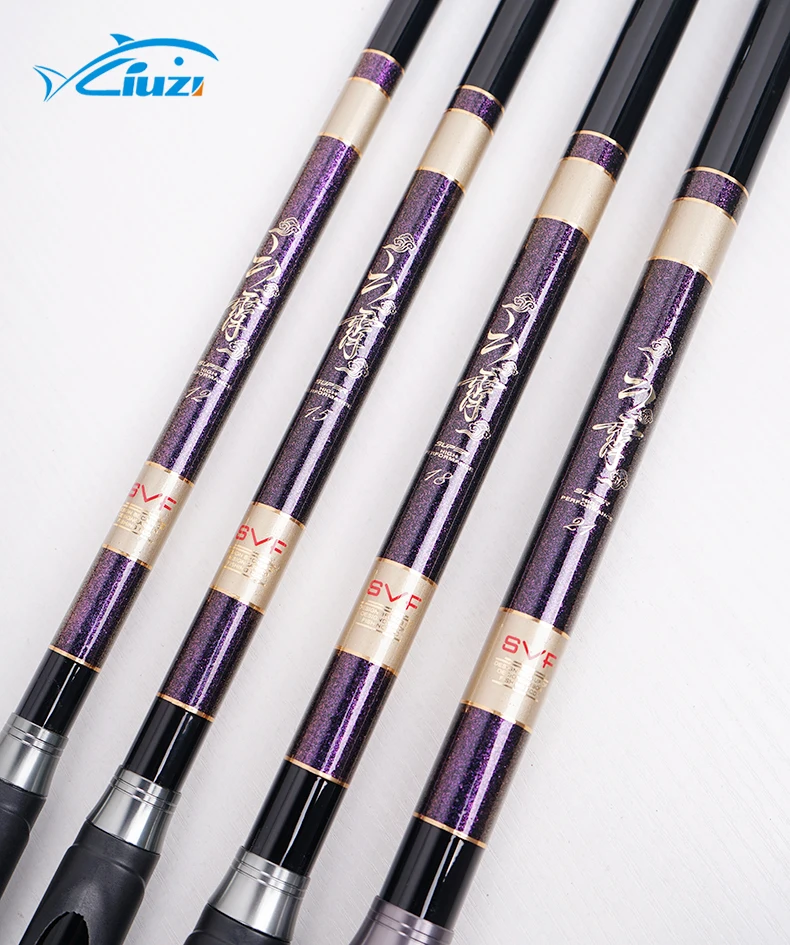Carbon ultra light and super hard telescopic long-distance throwing sliding floating long section positioning stream rod marine