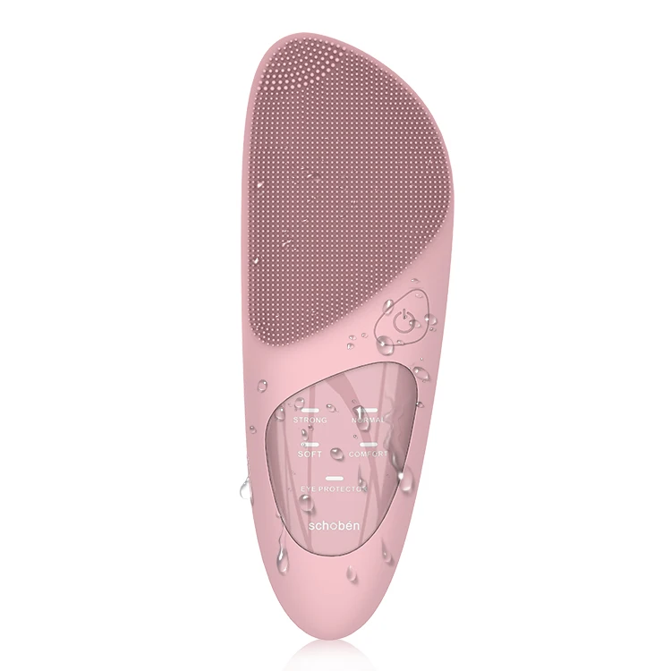 New Electric Face Exfoliator  Silicone Vibrating Face Brush Facial Brush Electric Facial Cleansing Brush