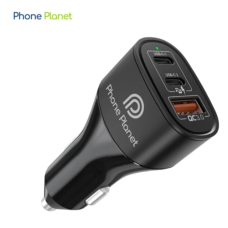 Phone Planet Portable 60W Fast Charger Type C PD Car Phone Charger USB C Adapter For iphone ipad Samsung