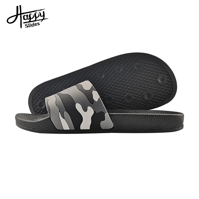 Happyslides Sandalia Slide PVC Sandals Slippers,Men Fashion Slides Rubber Strap For Slippers