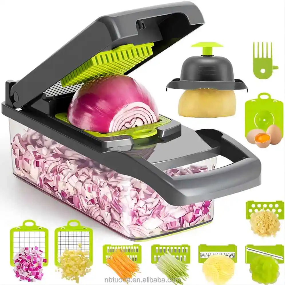 Home Essentials 12 in 1 Multifunctional Vegetable Chopper Veggie Chopper with Container