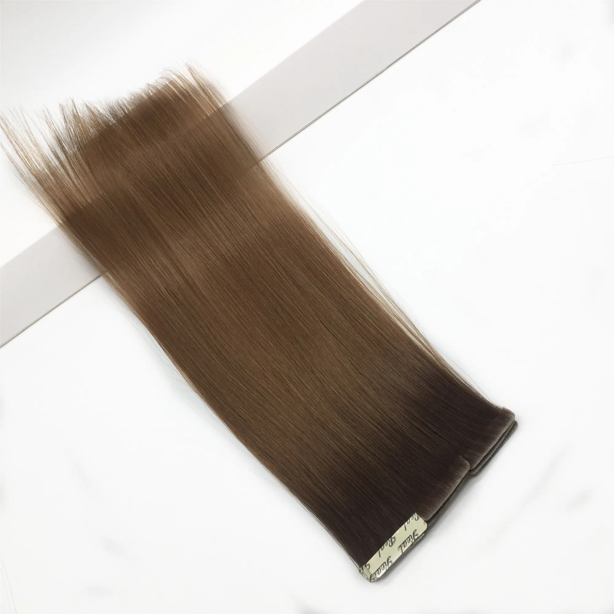 Прямая заводская поставка 100% натуральные волосы remy невидимые двойные для наращивания с эффектом