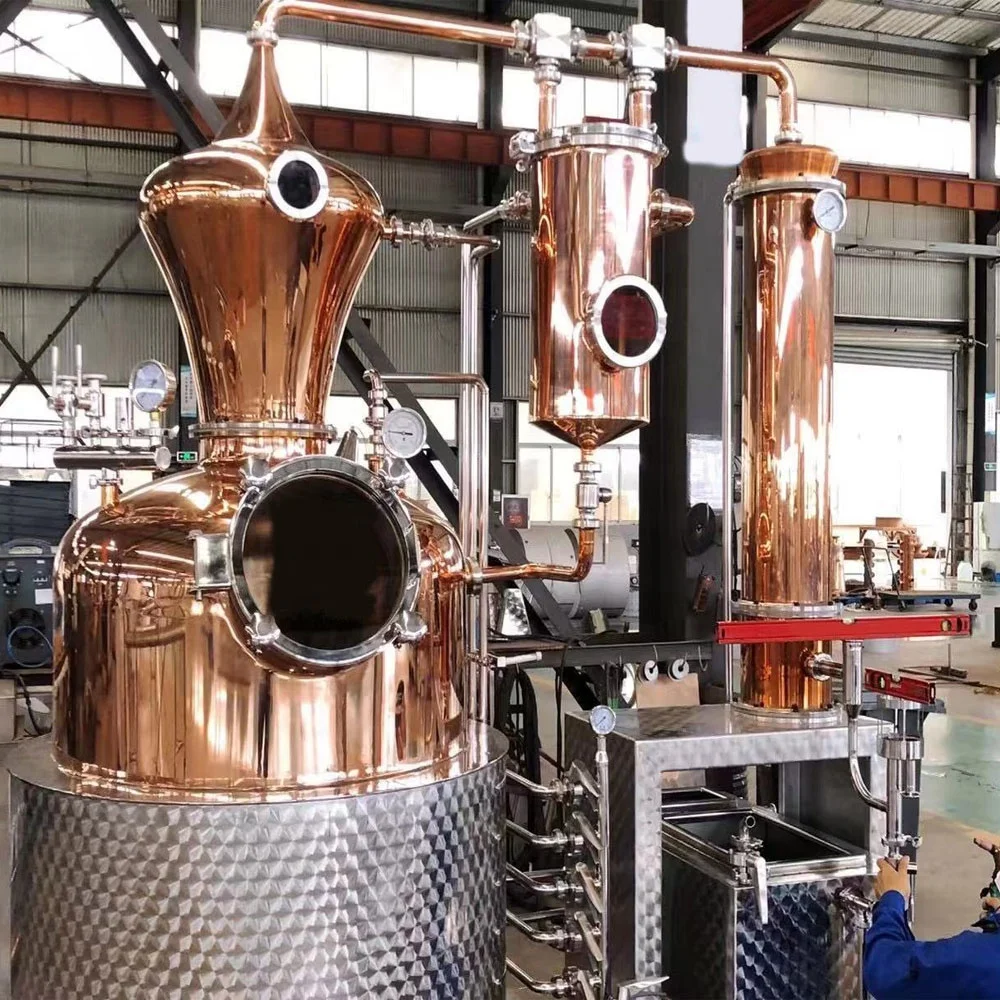 Electrical Heating Distiller Gin Distillery Equipment Homemade Vodka Kit Moonshine Rum Spirit Copper Alcohol Still Pot