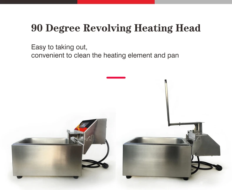 3kw 10L Commercial Electric Kitchen Fryer Single Tank Single Basket Auto Lift Food Grade Stainless Steel Restaurant Deep Fryer