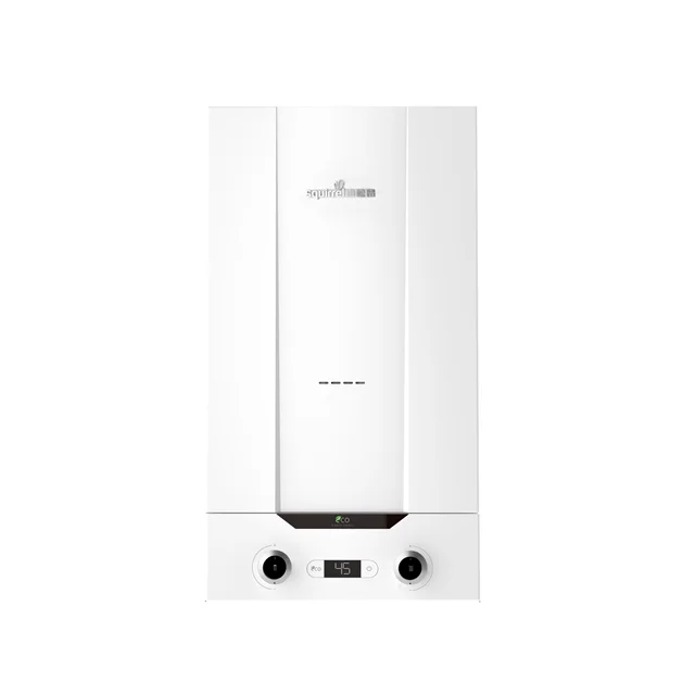 Wall mounted gas heating and hot water heater with high efficient single-circuit gas boiler