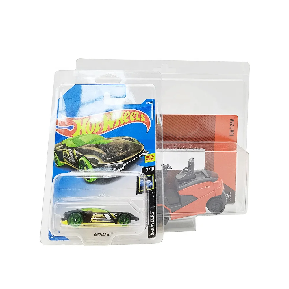 Custom Recycled Clear Clamshell Blister Pack Hotwheels Protector