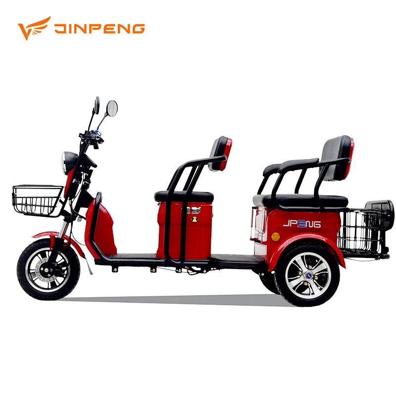 JINPENG XD  Hot sell electric tricycle in electric scooters 3 three wheel disability  EEC certificate  72V1000W