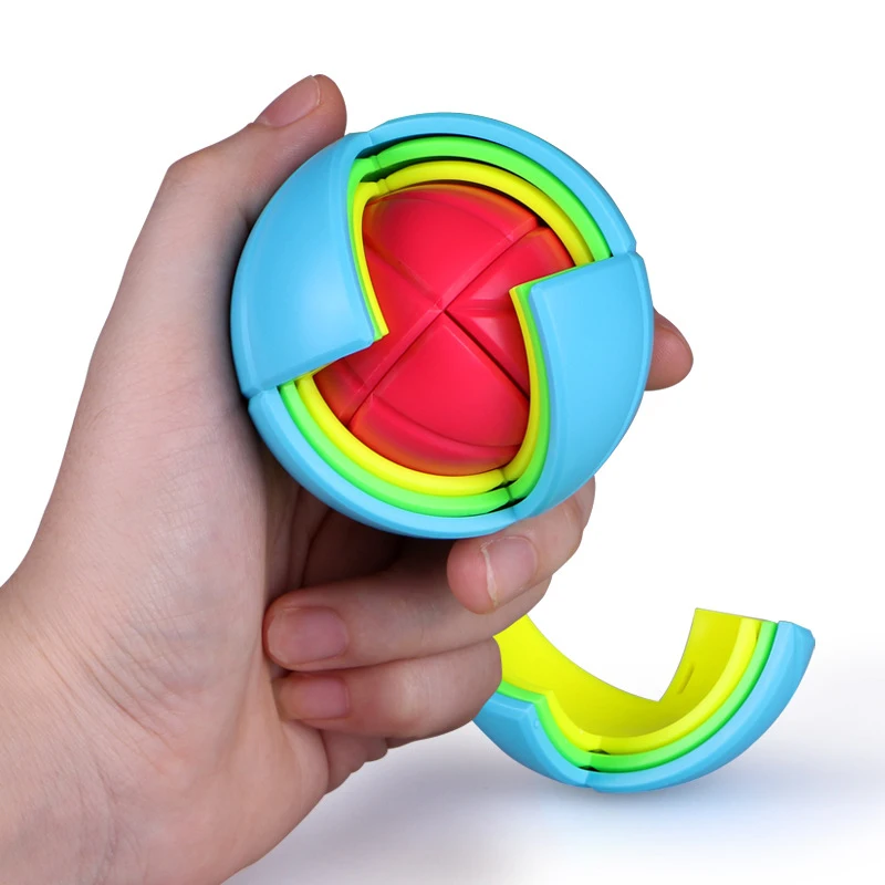 3D Wisdom Kids Magic Colorful Puzzle wisdom Ball Cube Training Logical  Intelligence Maze Educational Toys