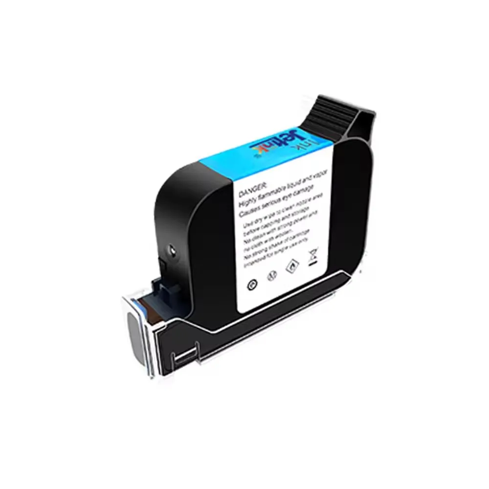 TIJ 2.5 42ML Handheld Inkjet Printer Packing Coding Machine with Refilled Black Ink HP 2580 Solvent Ink Cartridge