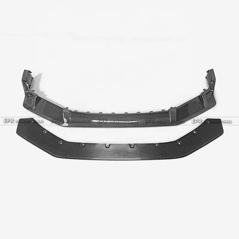 High Quality Fit for HONDA CIVIC TYPE R MK5 FK7 FK8 7 onwards JS-S Type front lip 2 Pcs real carbon fiber