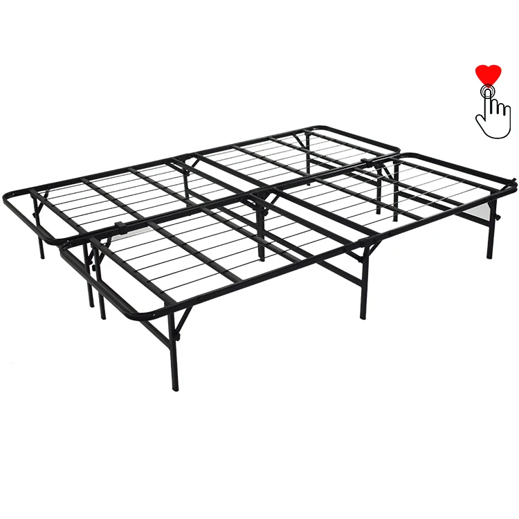 2020 Top online buy double frame black wrought iron bed