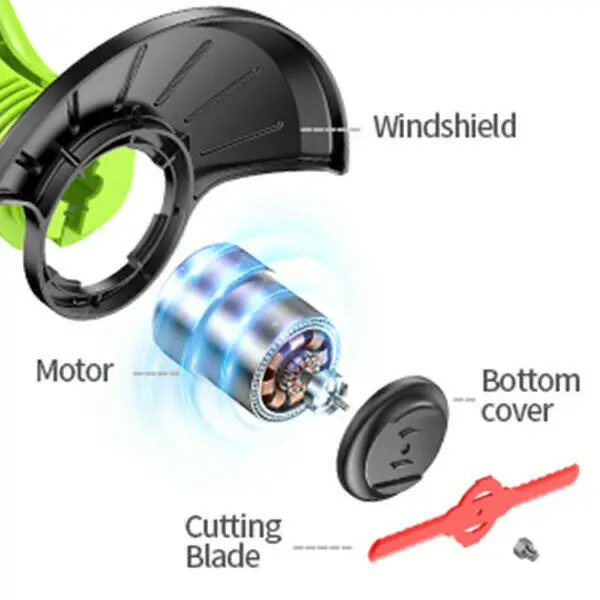 New plastic blades grass trimmer electric brush cutter grass trimmer cordless litnium battery