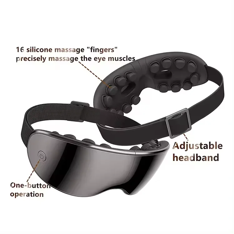 Portable Smart Eye Care Massage Equipment 3D Vibration Visual Window Relieve Eye Pain Migraines Instrument Electric Eye Massager