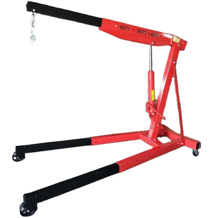 Factory Wholesale 1ton 2ton 3ton Mini Car Engine Lifting Folding Crane Truck Lifting Crane