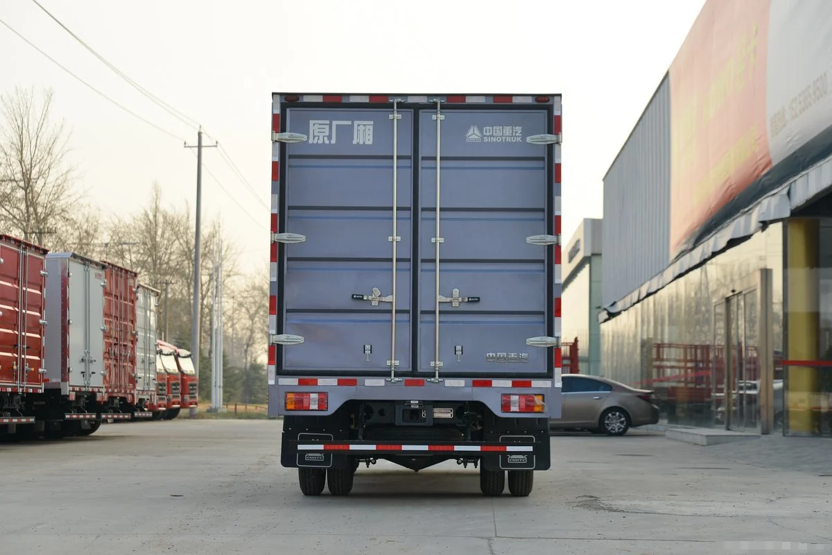 Cheapest Howo Truck Cargo Box Small Cargo Van Body length 26 Foot Box Truck With Lift Gate
