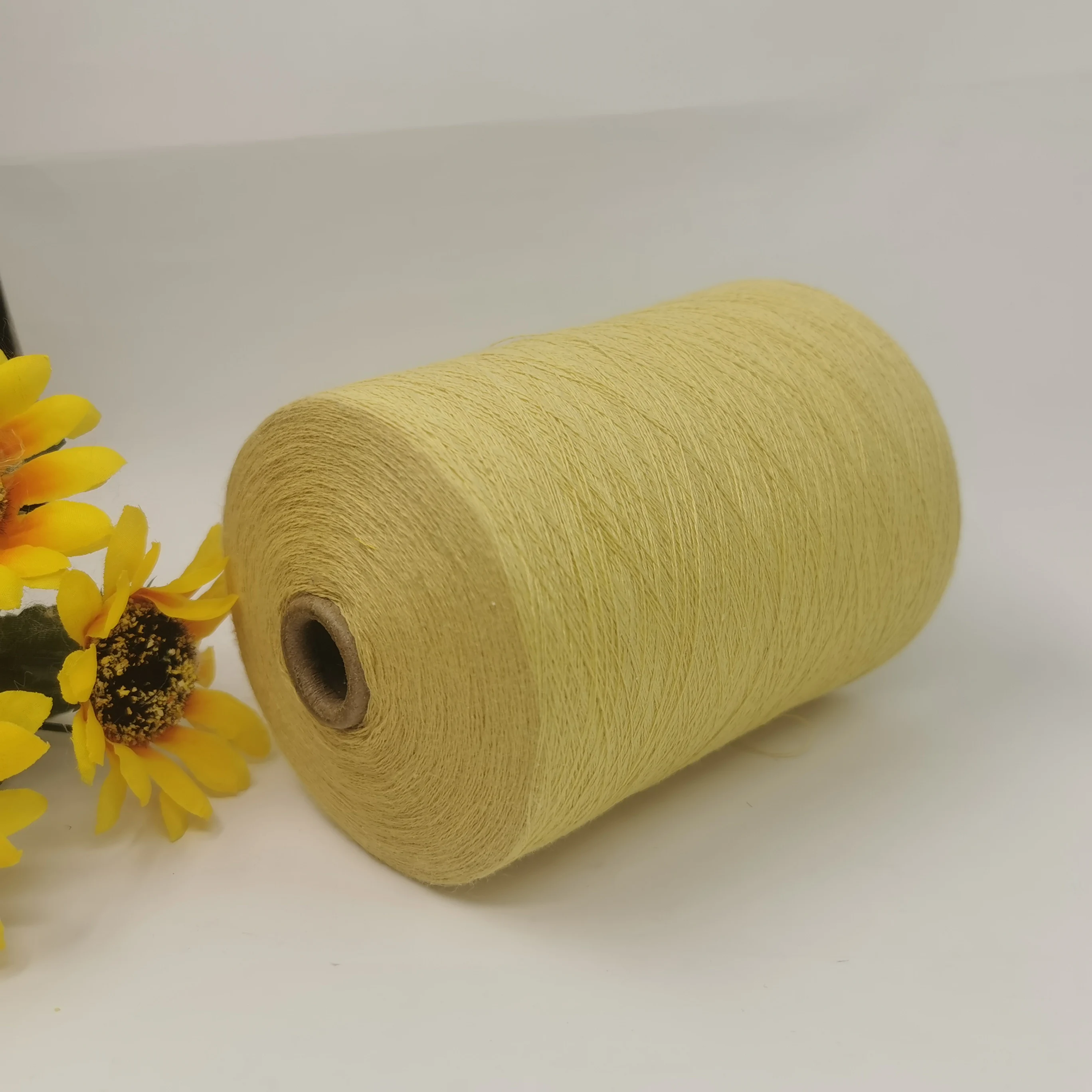 High Streagth Good Quality Yellow Para Aramid Spun Yarn for Knitting
