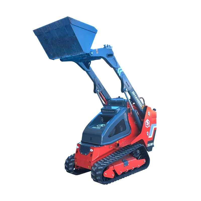 Mini Diesel Loader Bucket Small Skid Steer Track Drive Gear with Core Components Engine Motor Pump
