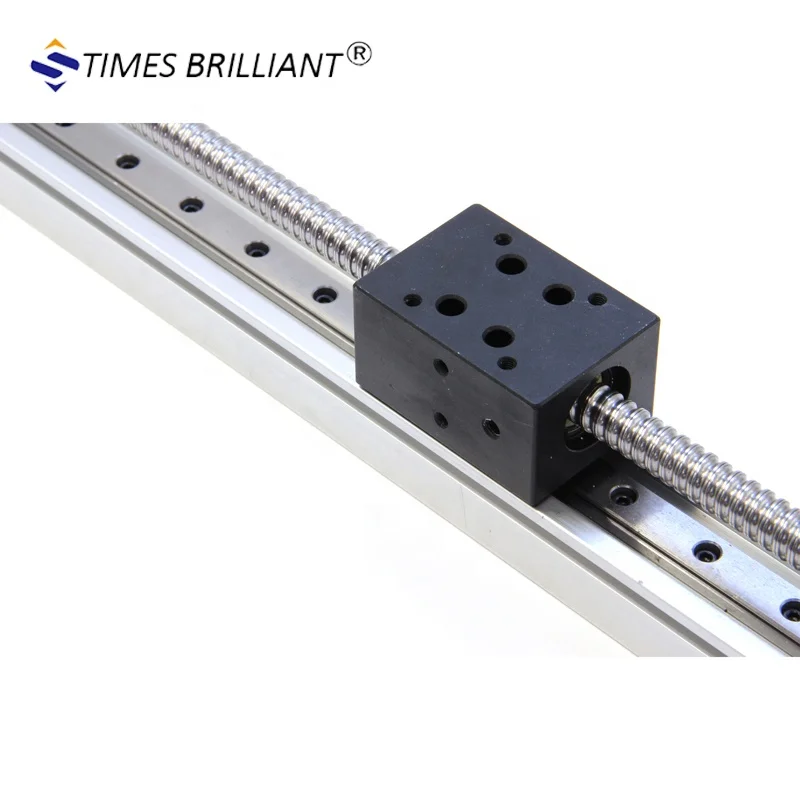 Low shipping cost 800mm stroke customized ball screw motorized linear guide rail for cnc machine horizontal or vertical usage