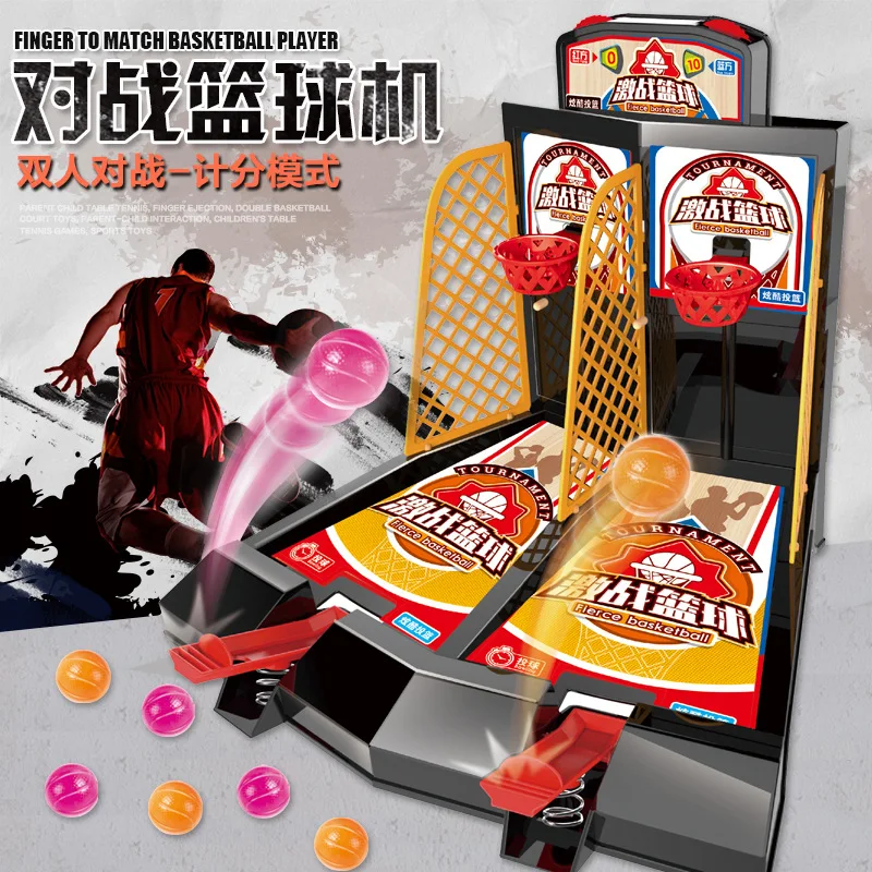 Z1191 New arrival Desktop Fingertip Shooter Basketball Children Puzzle Multiplayer Interactive Board Game Shooting Game Machine