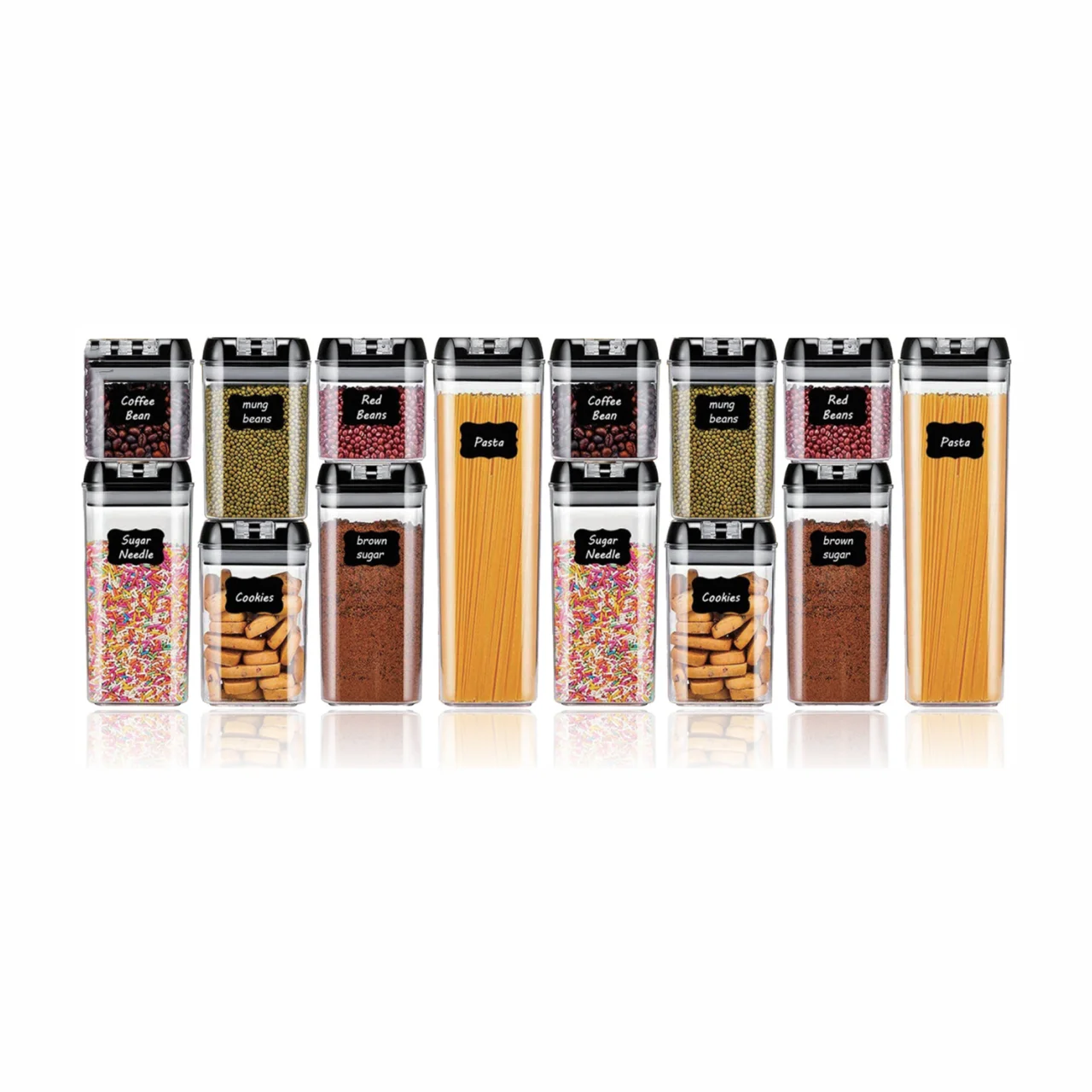 Kitchen sealed jar household grains and cereals moisture-proof storage box food-grade transparent snacks dry goods storage jar