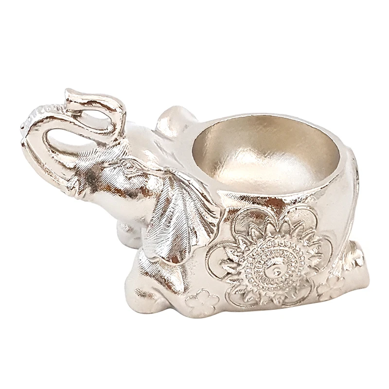 Creative alloy elephant incense stick sandalwood sink incense holder incense burner household indoor alloy decoration metal gift