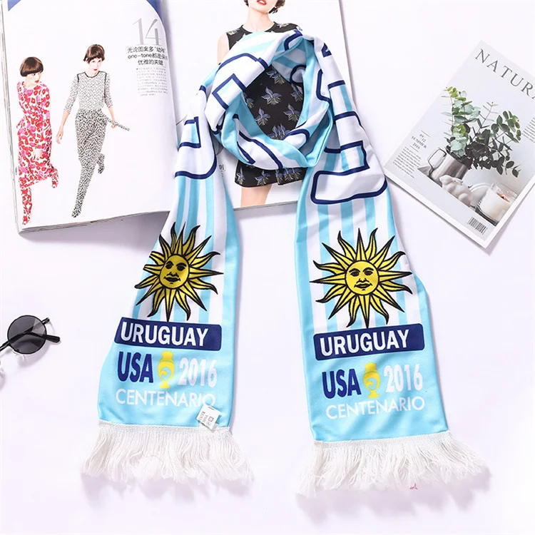 Free Sample Custom Logo Fans Scarf  Soccer Team Fans Scarf  Flag Banner Football Cheerleaders Scarves