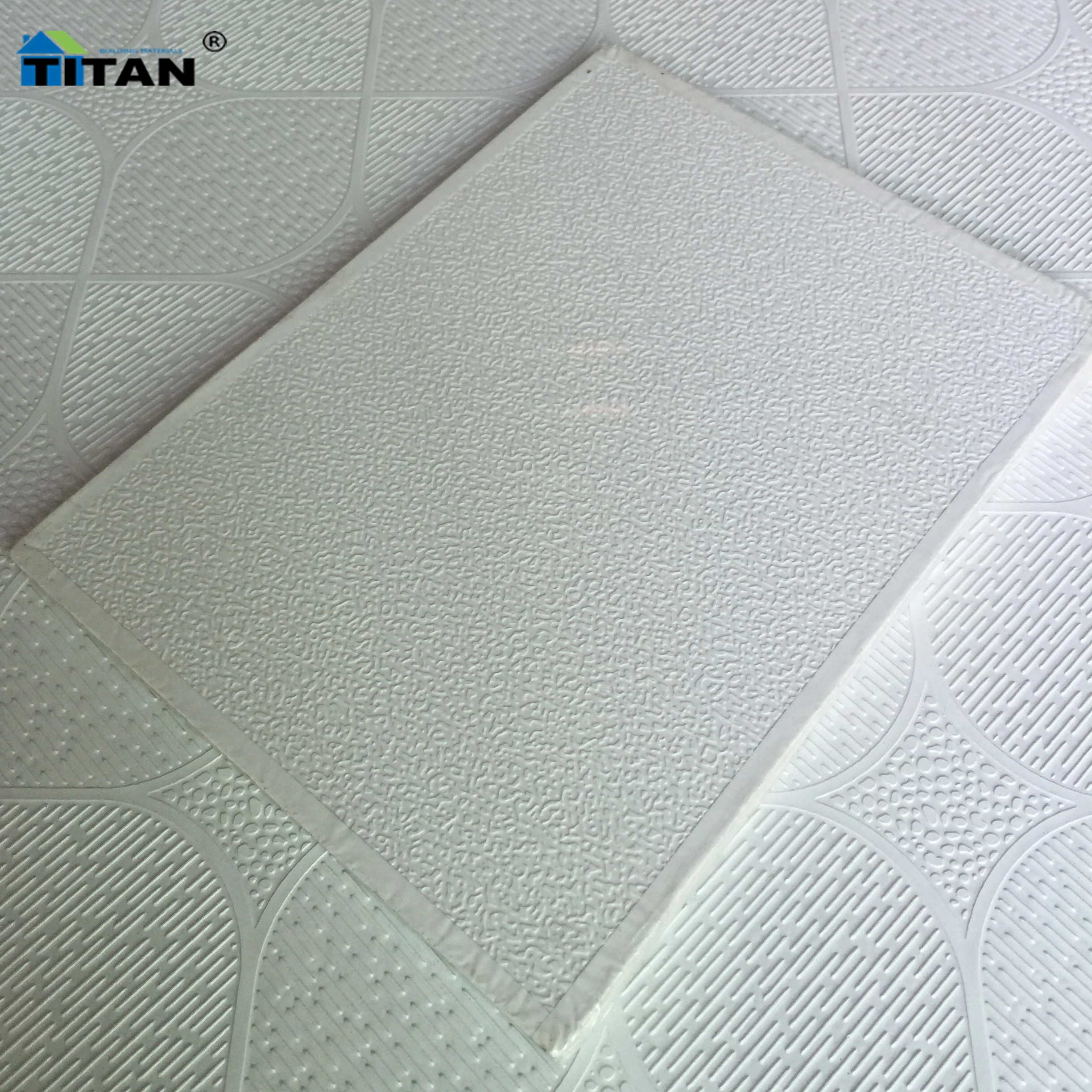 2X2 Gypsum Ceiling Insulated Plaster Boards Vinyl Faced Gypsum Board With Aluminum Foil