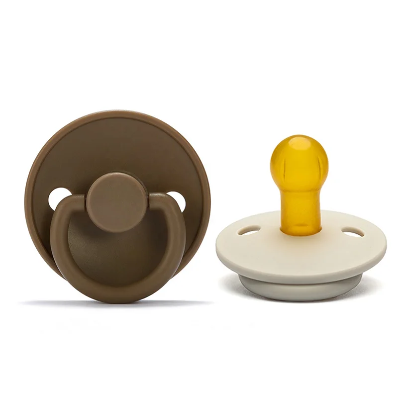 Wholesale Soft Teething Soother Chew Pacifier Round Nipple Imitate Breast Milk Silicone Baby Pacifier for Infant Children