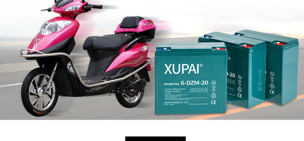 XUPAI  lead acid battery 12V 20AH  ebike battery