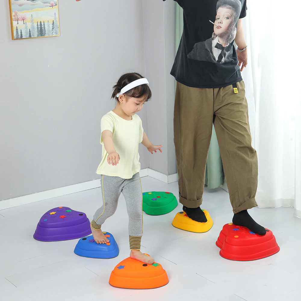 Children Educational Sensory Integration Balance Training Tactile Balanced Beam Baby Stepping Stone Toys for Sale