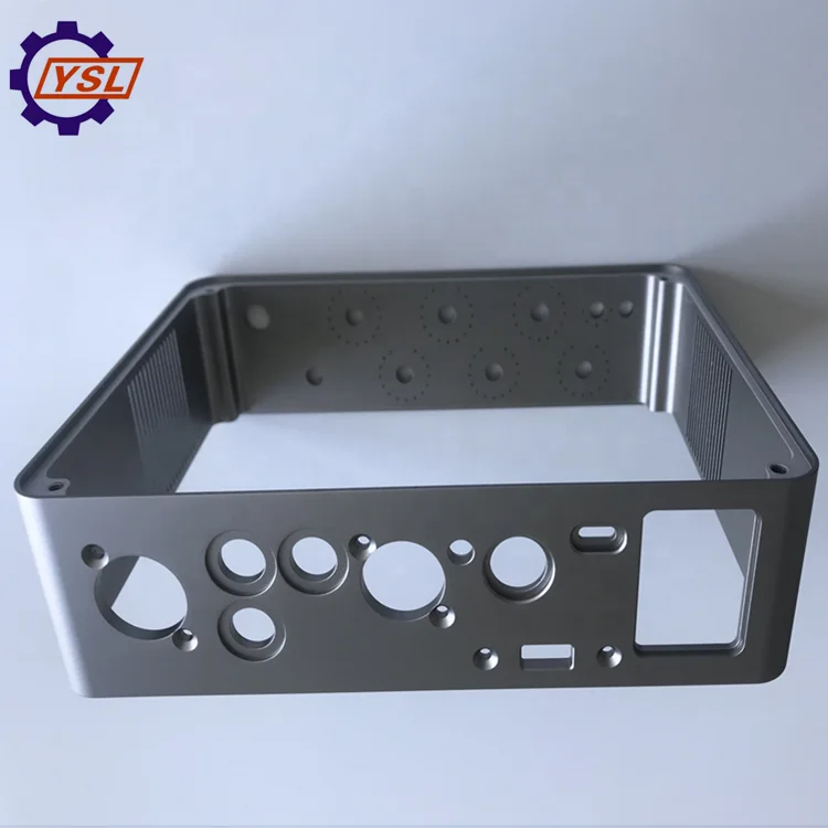 Изготовленный на заказ CNC обрабатывающий алюминиевый корпус с черным порошковым покрытием Cnc ящик для электроники экструдированный