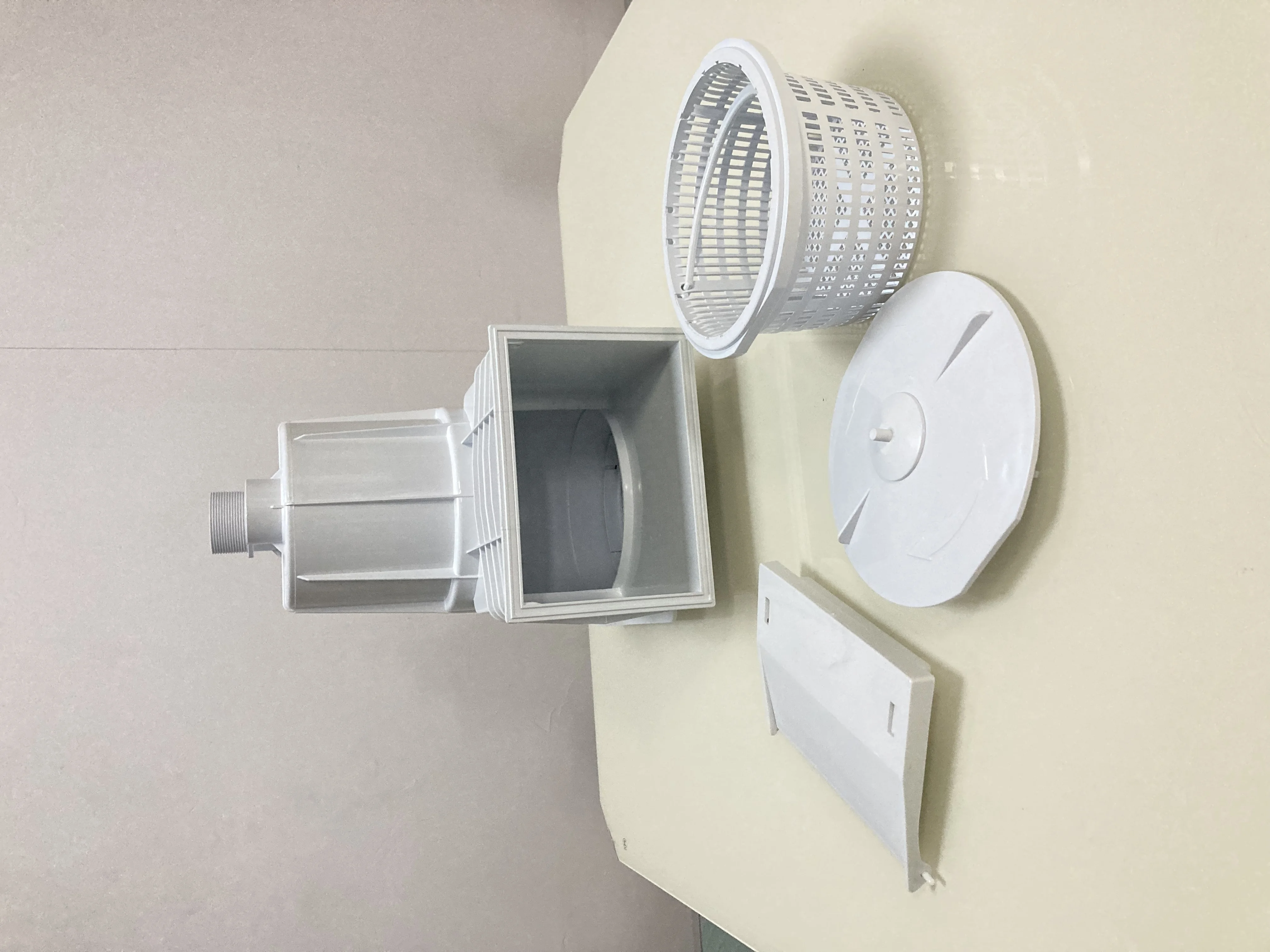 60923 Factory supply swimming pool 15 M Wall Skimmer with Square Frame and Round Lid for Concrete Pool,POOL & SPA accessories