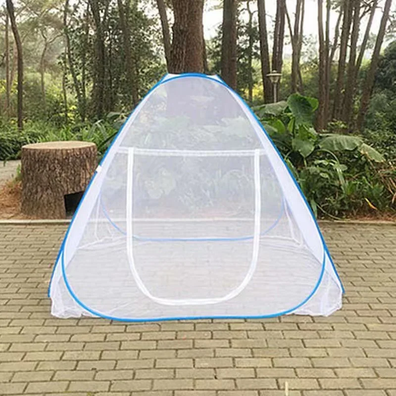 Wholesale Cheap Polyester Portable Double Bed Steel Quadrate Easy Pop up Mosquito Net tent