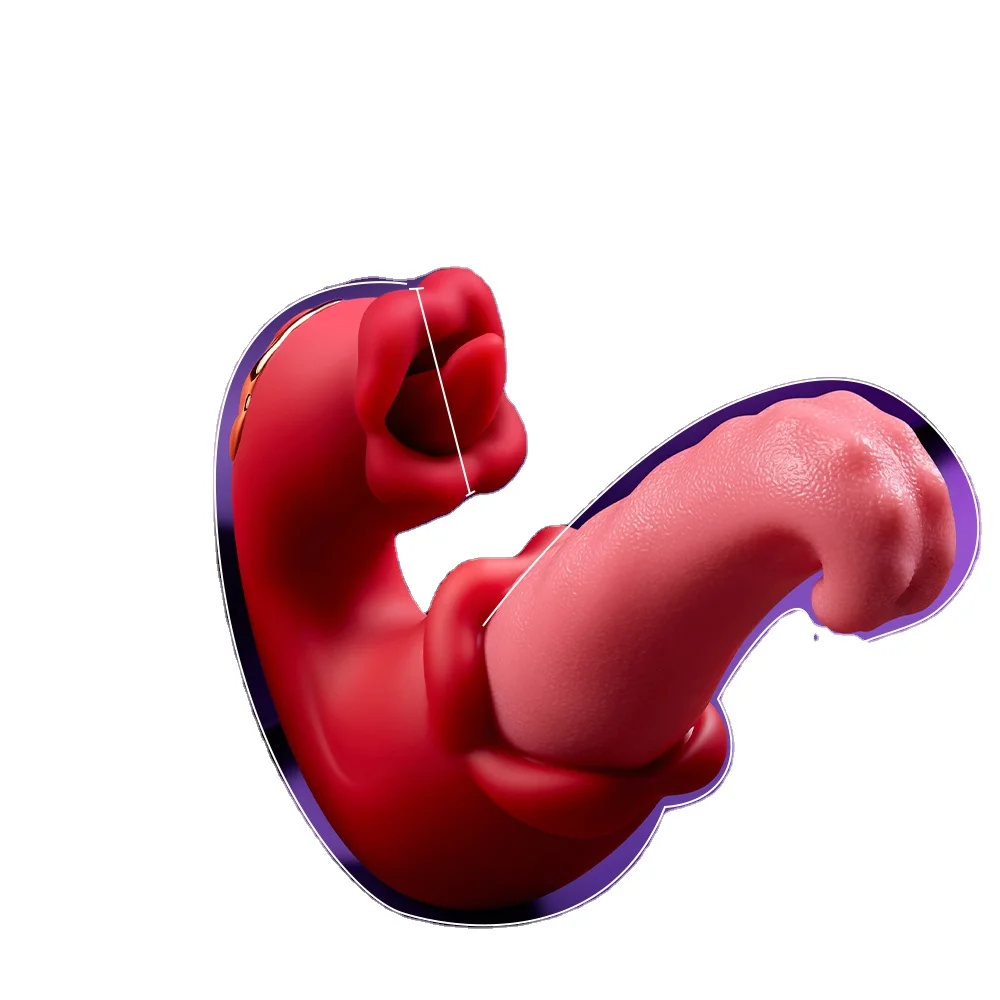 Factory Wholesale 2 in 1 tongue and thrusting mini massage g spot female vibrator