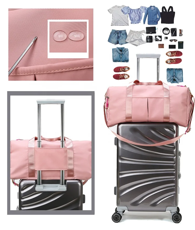 13 Color Custom Dry Wet Sport Duffel Holdall Training Yoga Travel Overnight Weekend Shoulder Tote Gym Bag with Shoes Compartment