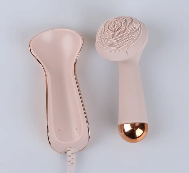 Face Cleanser Brush Electric Waterproof Soft Silicone Face Brush Mini Electric Facial Cleaning Brush